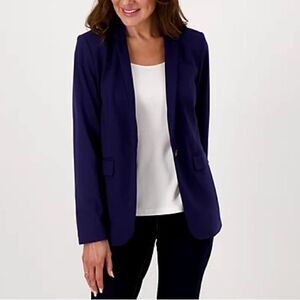 Studio Park x Jayne Brown Ponte Knit Notch Collar Blazer